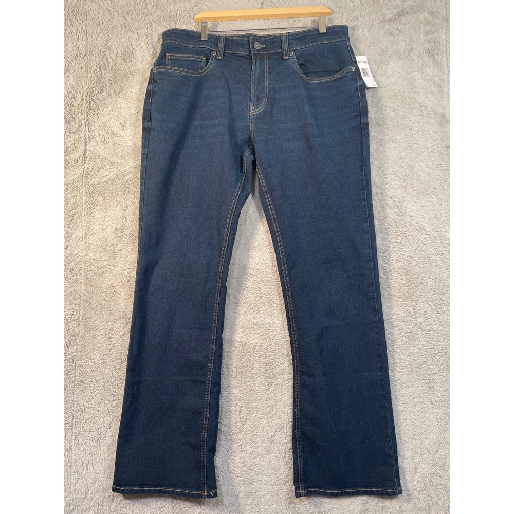 Buffalo David Bitton Men Slim Boot King Jeans 36x34 Dk‎ Wash New with Tags Chore